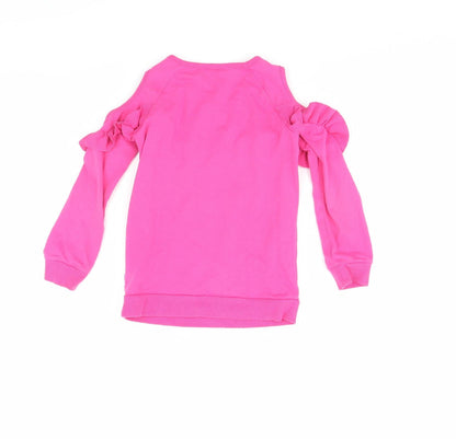 Juicy Couture Girls Pink   Pullover Jumper Size 4 Years