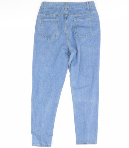 I SAW IT FIRST Womens Blue  Denim Straight Jeans Size 10 L29 in