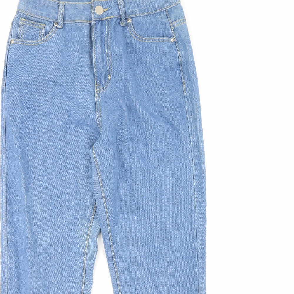 I SAW IT FIRST Womens Blue  Denim Straight Jeans Size 10 L29 in