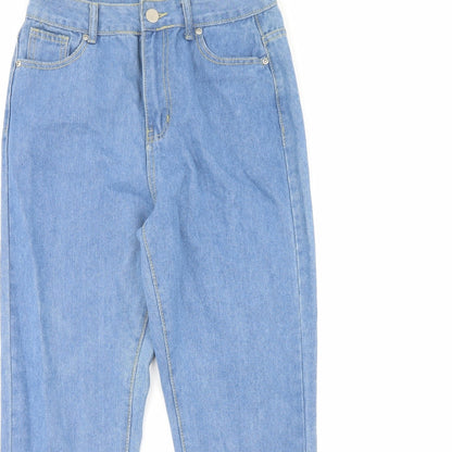 I SAW IT FIRST Womens Blue  Denim Straight Jeans Size 10 L29 in