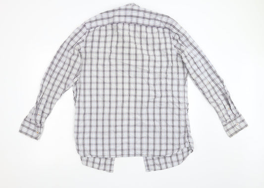 Wolsley Mens Blue Check   Button-Up Size L