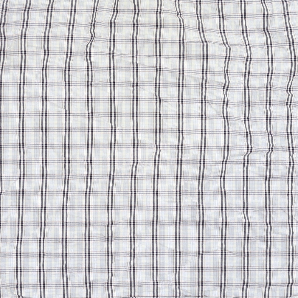 Wolsley Mens Blue Check   Button-Up Size L