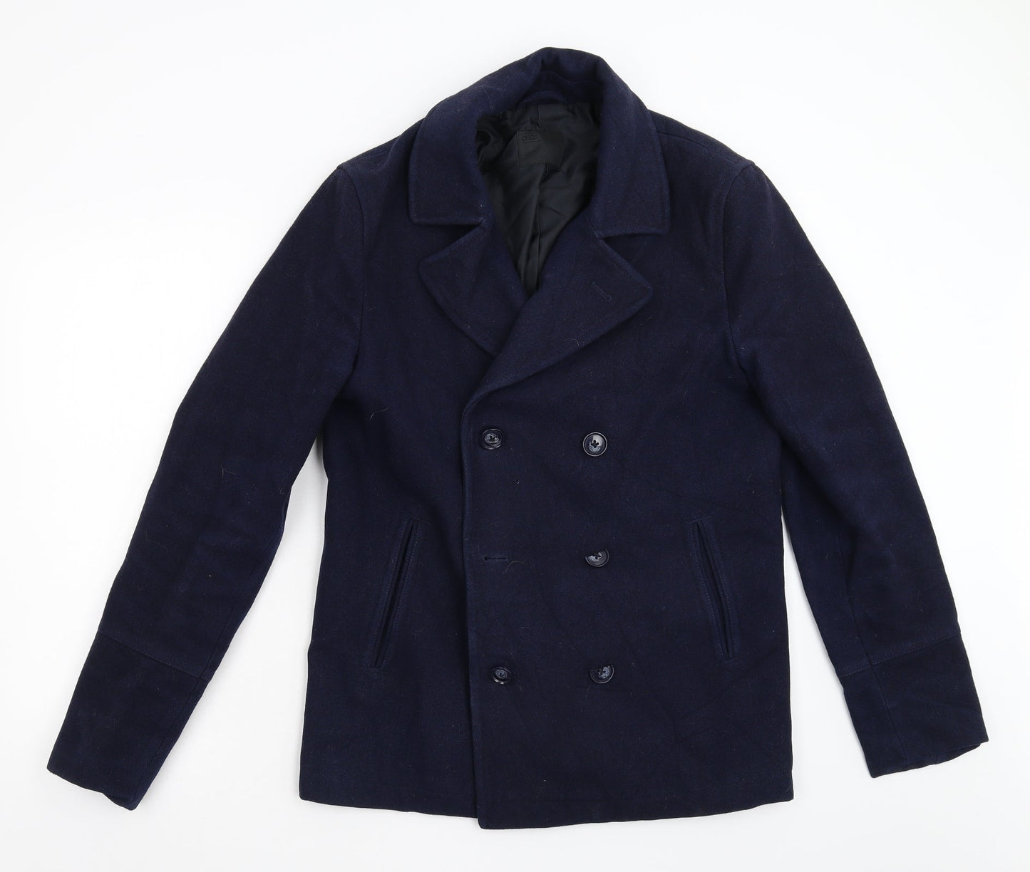 Womens UK Size M ASOS Blue Overcoat