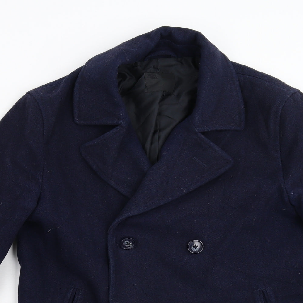 Womens UK Size M ASOS Blue Overcoat