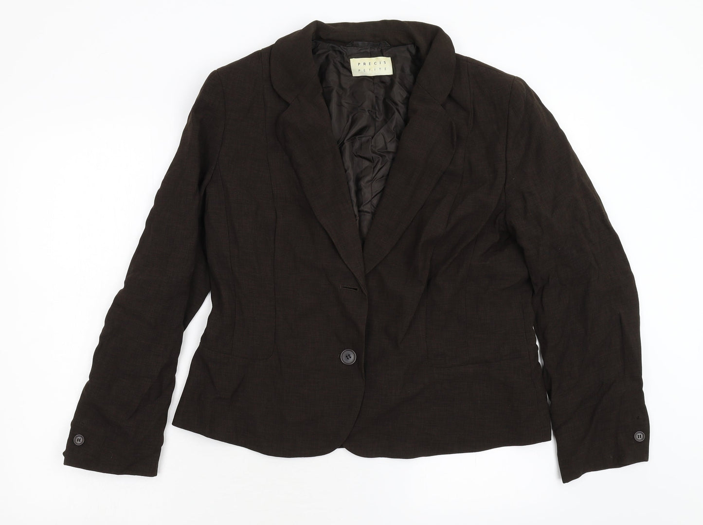 Precis Womens Brown   Jacket Blazer Size 16