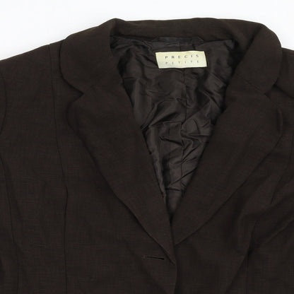 Precis Womens Brown   Jacket Blazer Size 16