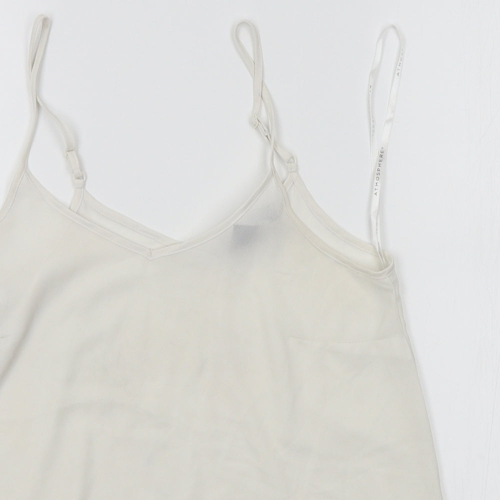 Atmosphere Womens White   Camisole Tank Size 8
