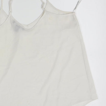 Atmosphere Womens White   Camisole Tank Size 8