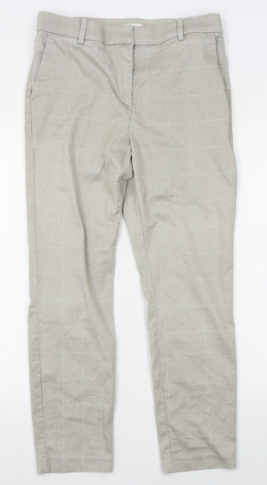 Womens UK Size 6 H&M Regular Fit  Beige Trousers