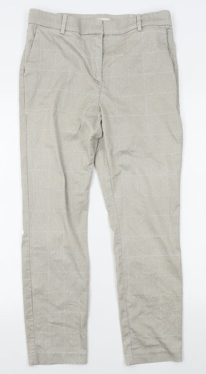 Womens UK Size 6 H&M Regular Fit  Beige Trousers