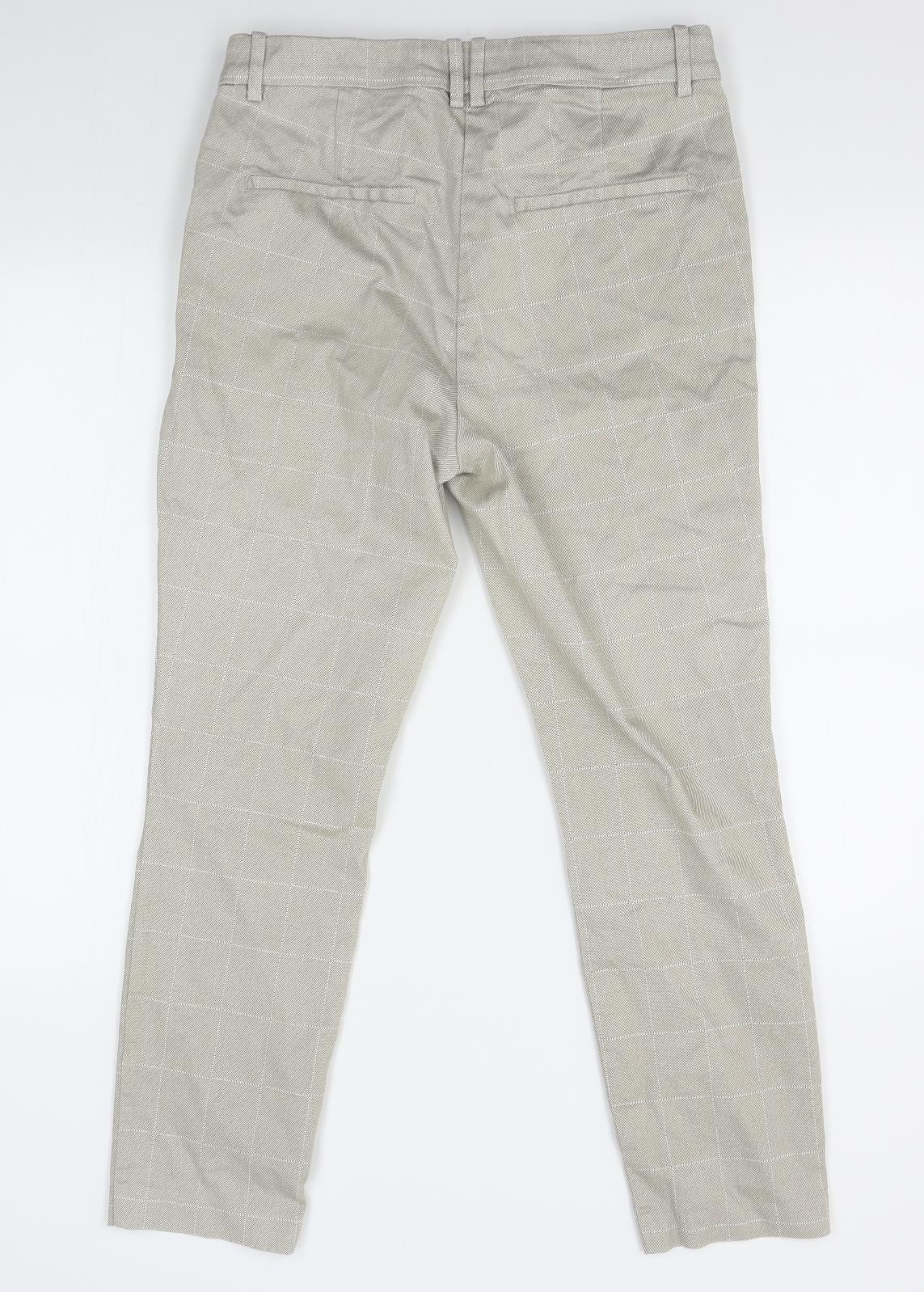 Womens UK Size 6 H&M Regular Fit  Beige Trousers