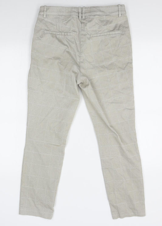 Womens UK Size 6 H&M Regular Fit  Beige Trousers