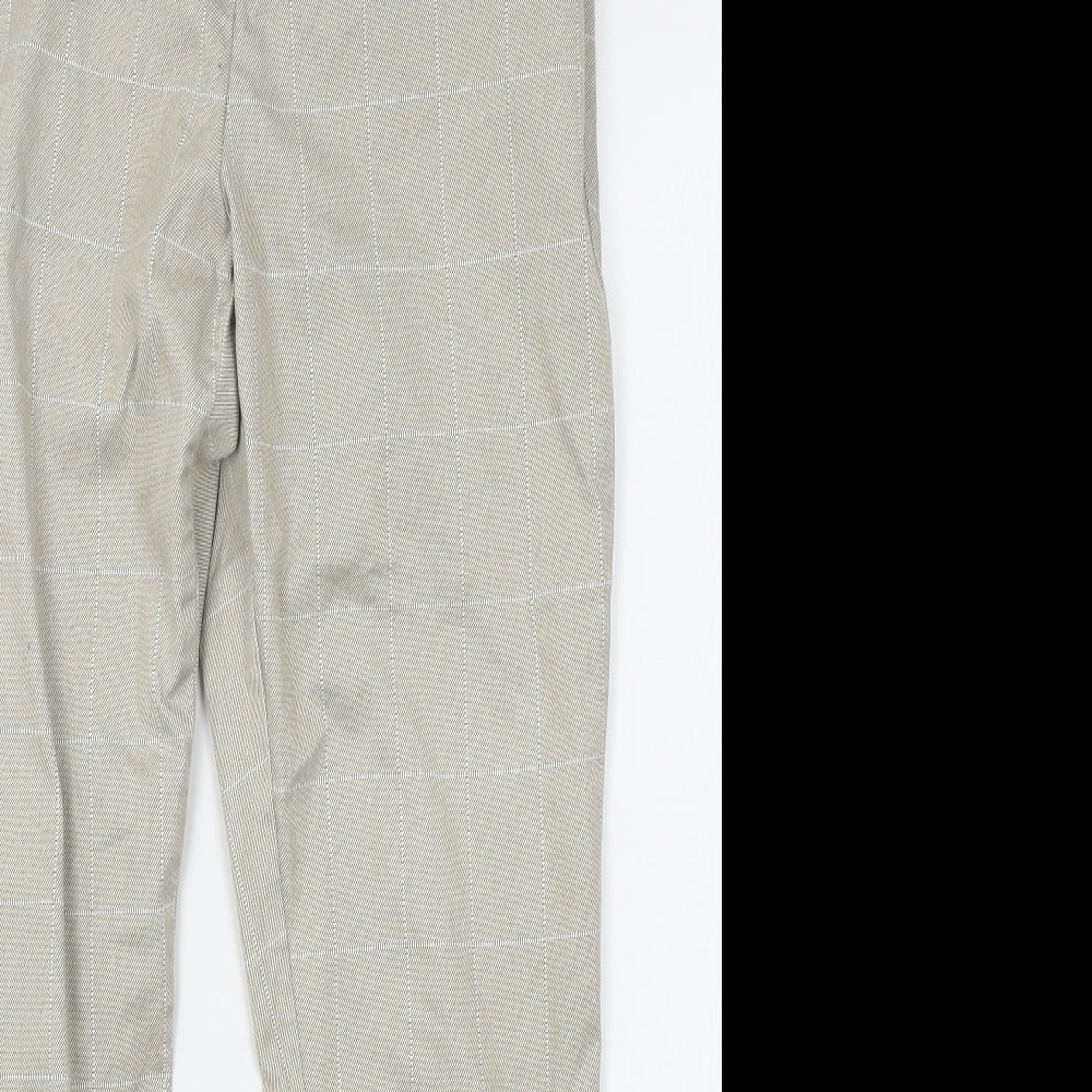 Womens UK Size 6 H&M Regular Fit  Beige Trousers