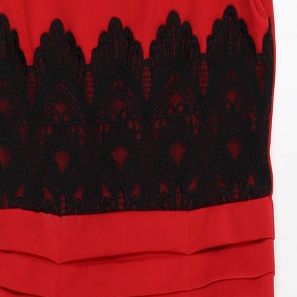 with love jessica Womens Red   Pencil Dress  Size 10