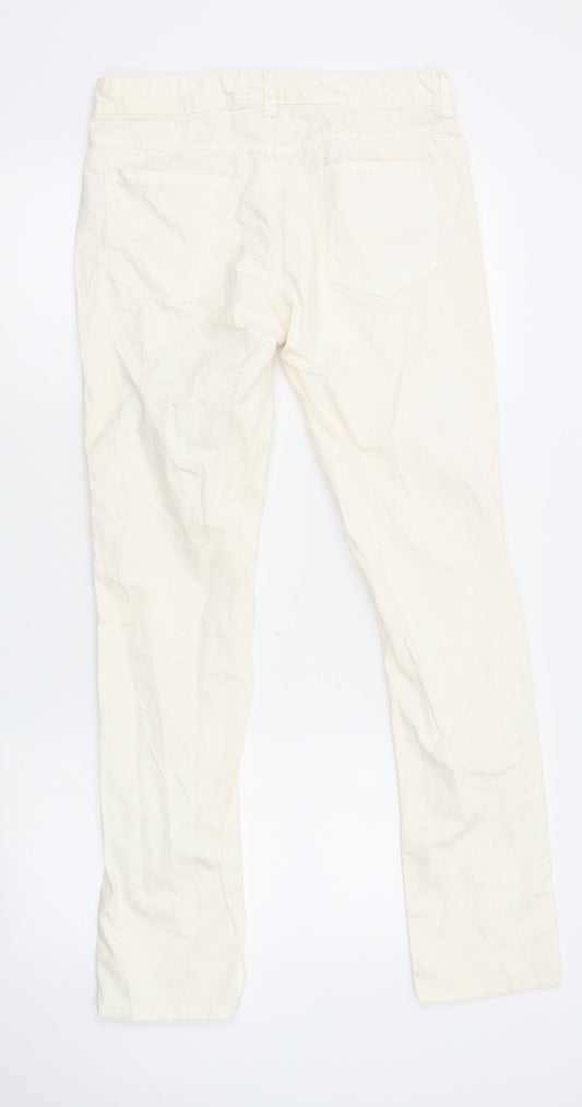 FC Jeans Womens Ivory   Straight Jeans Size 10 L29 in