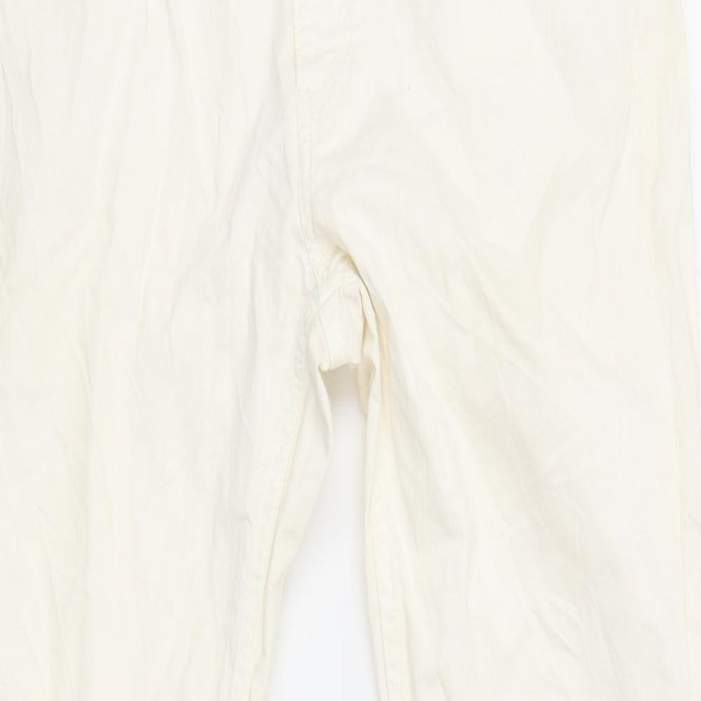 FC Jeans Womens Ivory   Straight Jeans Size 10 L29 in