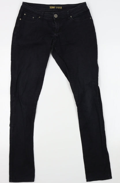 Denim Co Womens Black   Skinny Jeans Size 12 L30 in