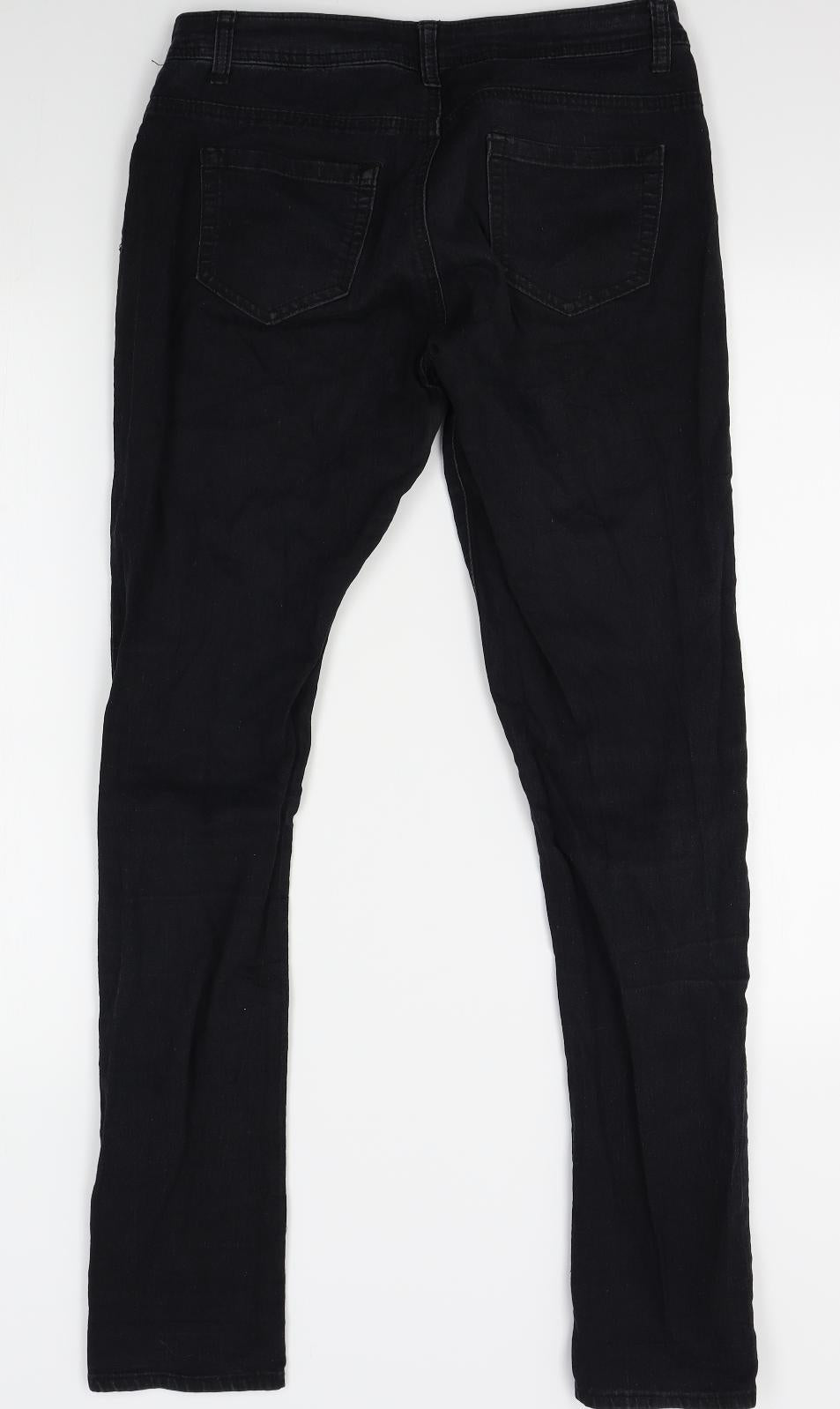 Denim Co Womens Black   Skinny Jeans Size 12 L30 in