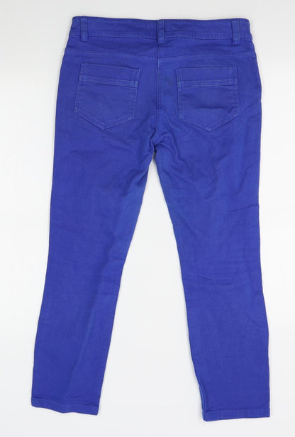 F&F Womens Blue   Straight Jeans Size 10 L25 in