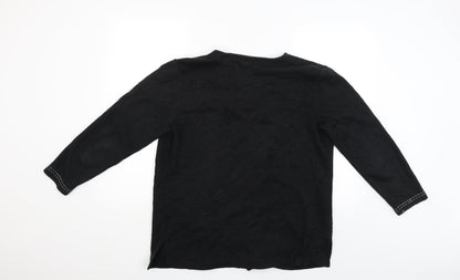 BHS Womens Black   Cardigan Jumper Size 14