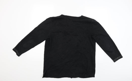 BHS Womens Black   Cardigan Jumper Size 14