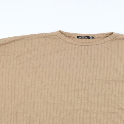 Boohoo Womens Beige   Pullover Jumper Size 12