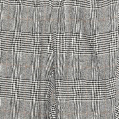Stradavarius Womens Beige Check  Capri Trousers Size L L25 in