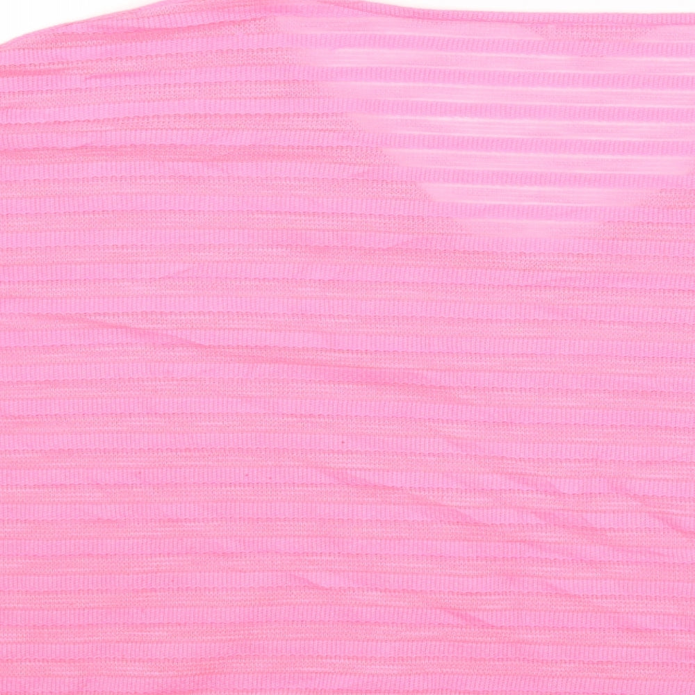 Womens UK Size 14 NEXT Pink Basic Blouse