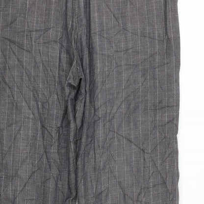Princples Womens Grey Check  Trousers  Size 32 L27 in