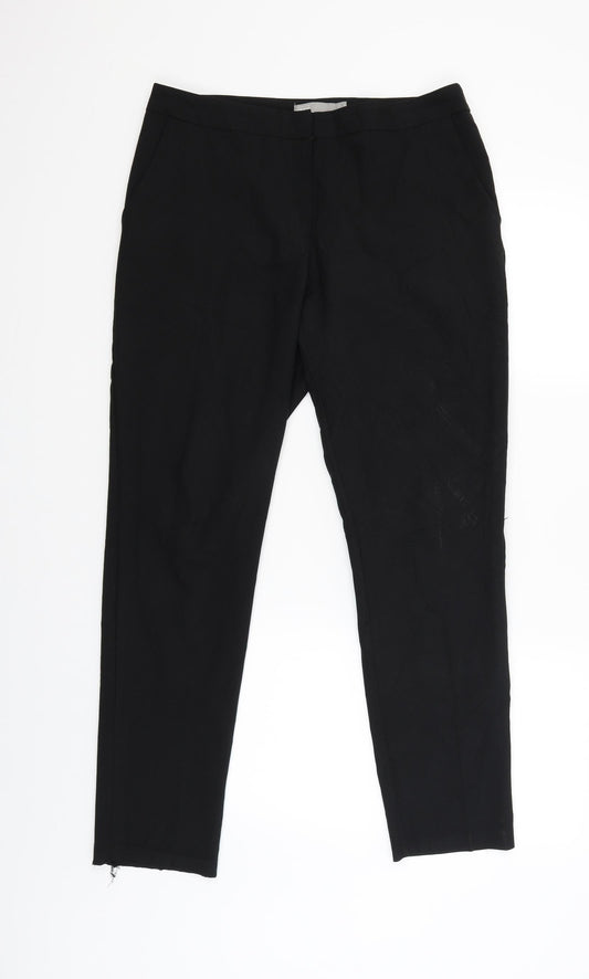 Womens UK Size 12 ASOS Regular Fit  Black Trousers