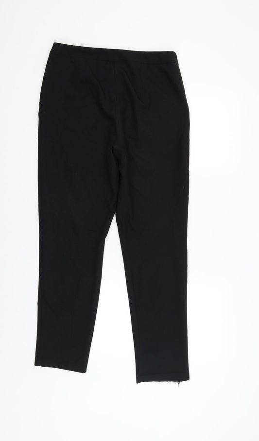 Womens UK Size 12 ASOS Regular Fit  Black Trousers