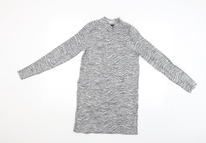 Womens UK Size S M&S Grey Pullover Jumper