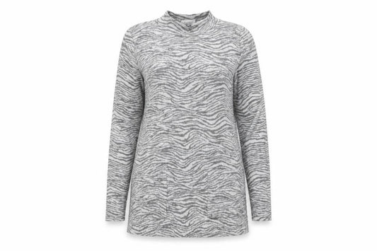 Marks & Spencer Womens Grey Animal Print  Pullover Jumper Size S