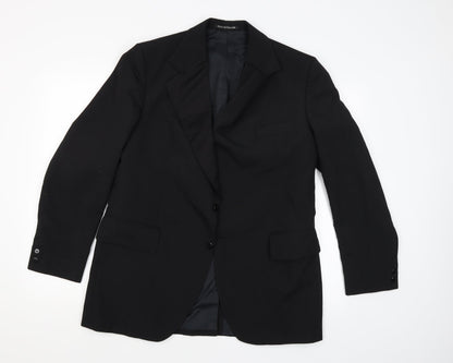 Mens UK Size 40 Burton Regular Black Suit Jacket