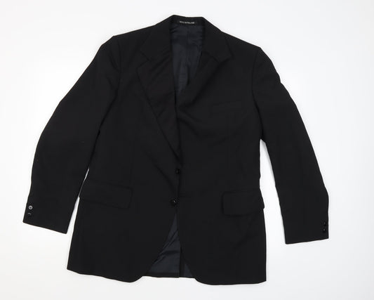 Mens UK Size 40 Burton Regular Black Suit Jacket