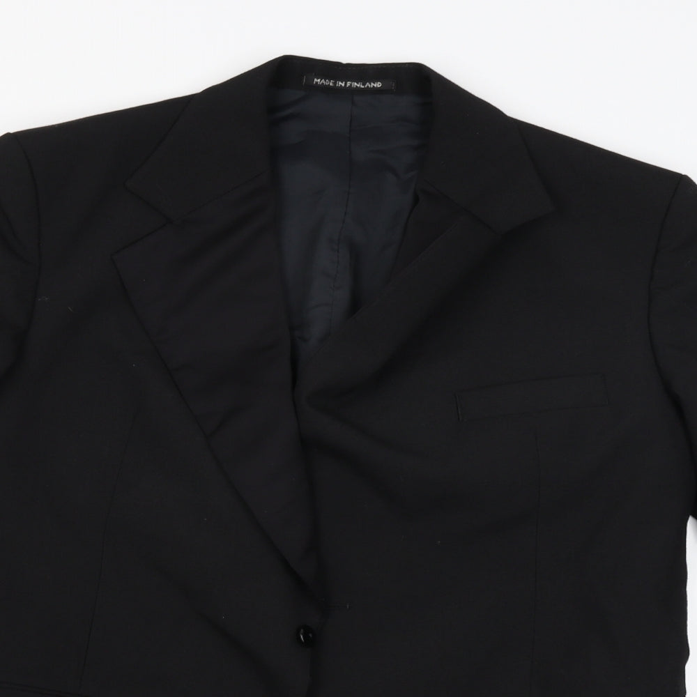 Mens UK Size 40 Burton Regular Black Suit Jacket