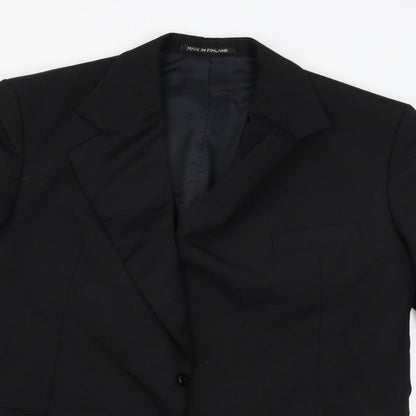 Mens UK Size 40 Burton Regular Black Suit Jacket