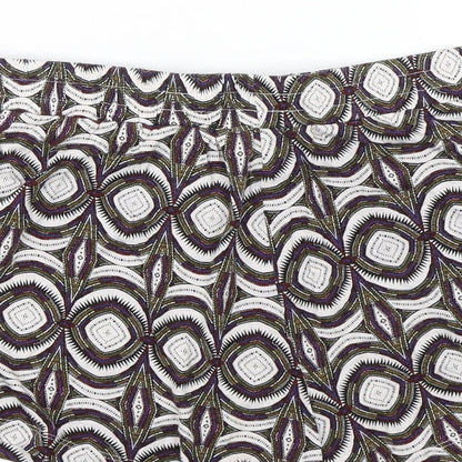 H&M Womens Multicoloured Geometric  Culotte Shorts Size M