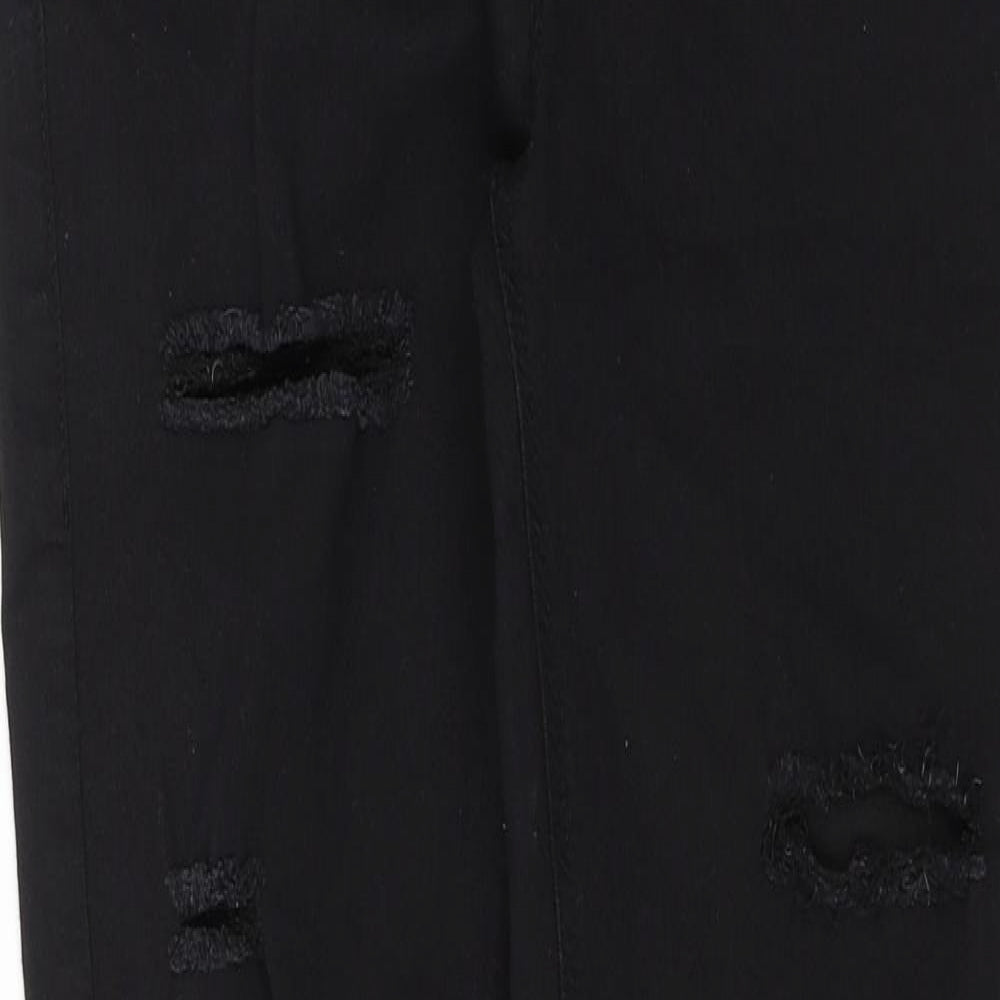 Topshop Womens Black  Denim Skinny Jeans Size 28 in L25 in