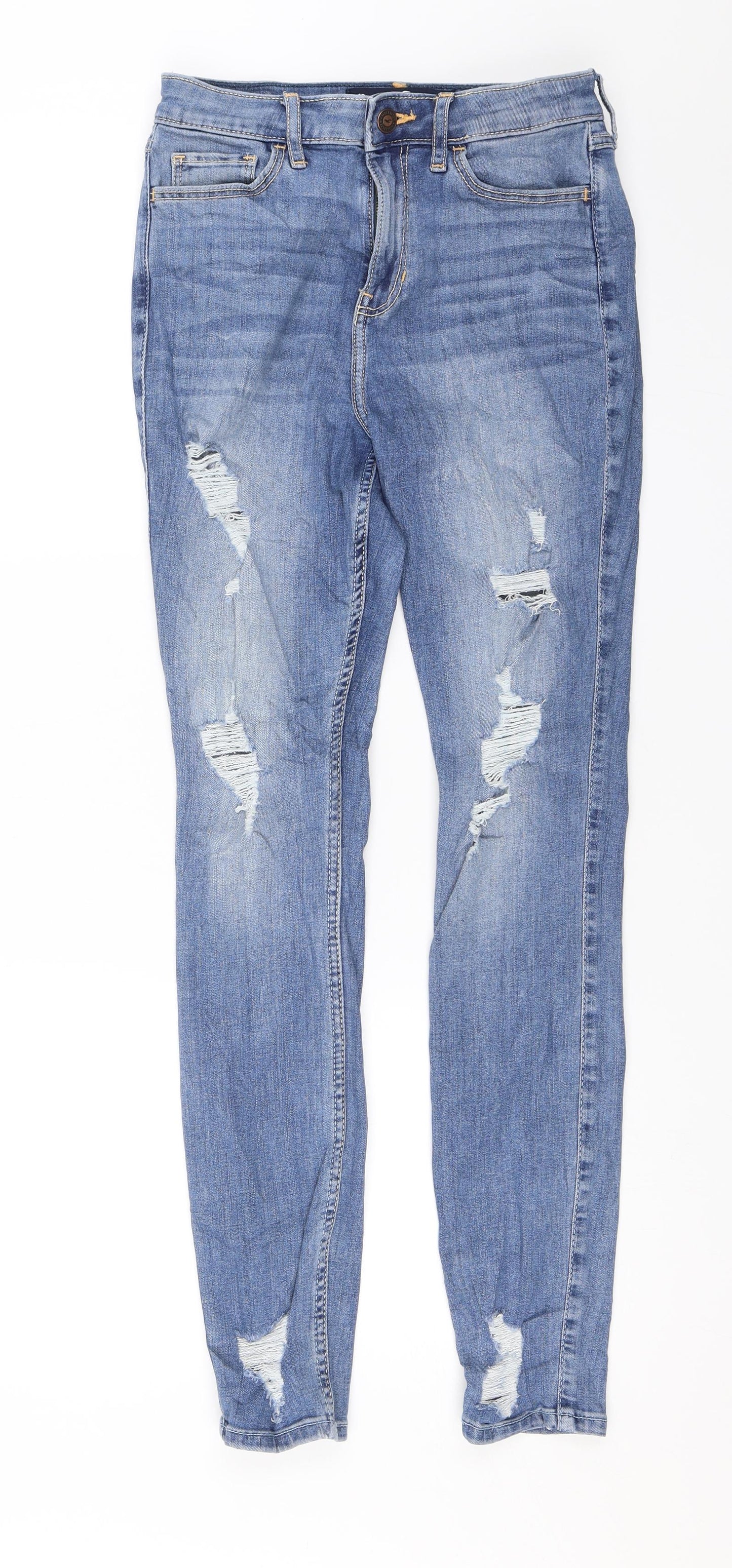 Hollister Womens Blue  Denim Skinny Jeans Size 24 in L28 in