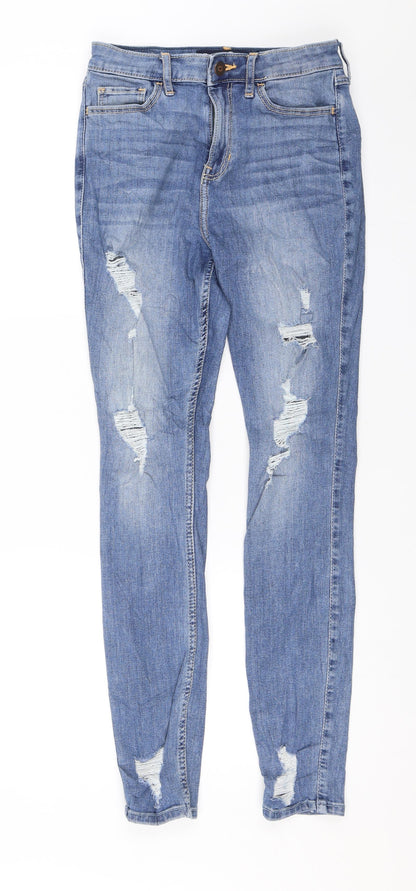 Hollister Womens Blue  Denim Skinny Jeans Size 24 in L28 in