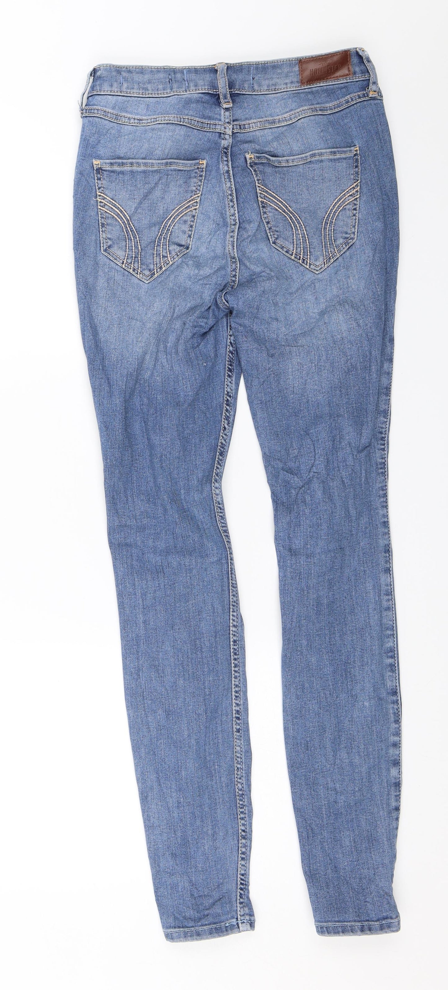 Hollister Womens Blue  Denim Skinny Jeans Size 24 in L28 in
