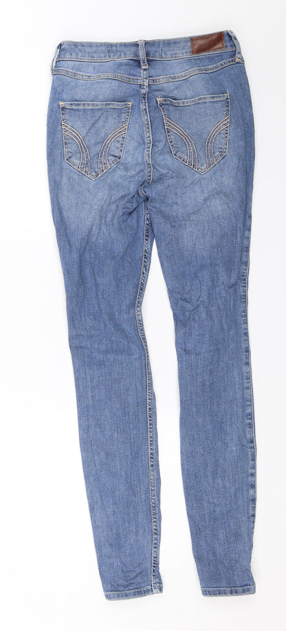 Hollister Womens Blue  Denim Skinny Jeans Size 24 in L28 in