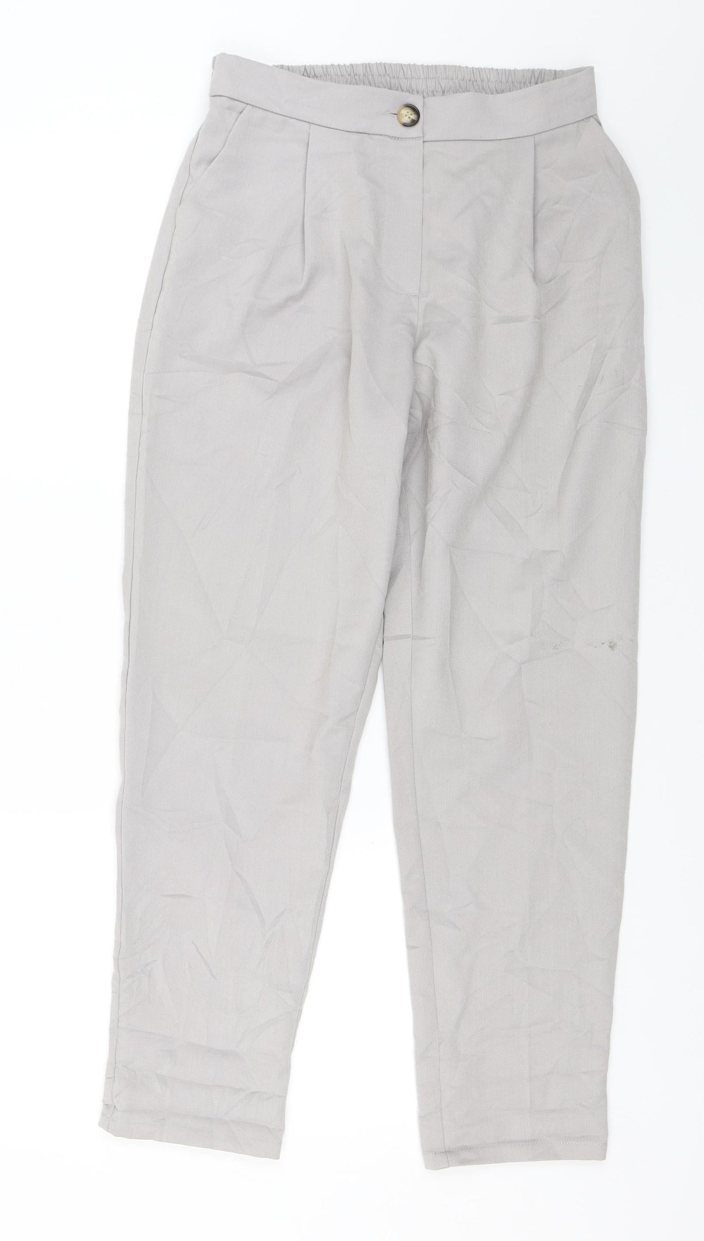 New Look Womens Grey   Trousers  Size 10 L26 in