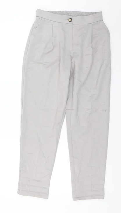 New Look Womens Grey   Trousers  Size 10 L26 in