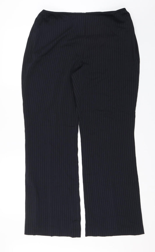 Womens UK Size 16 NEXT Regular Fit Dress Pants Blue Trousers