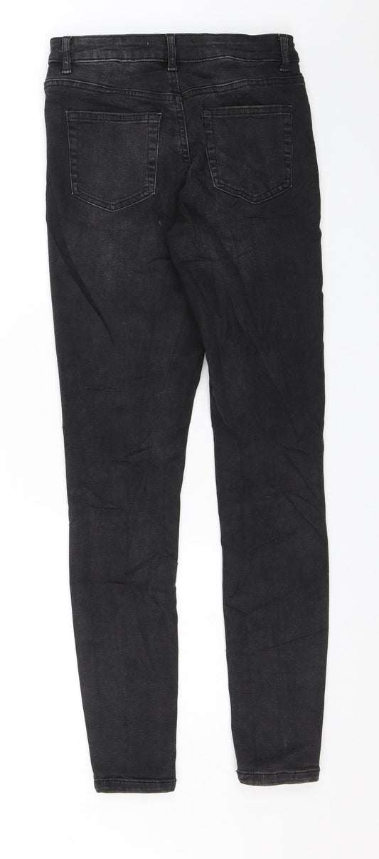 Denim & Co. Womens Black  Denim Skinny Jeans Size 10 L28 in