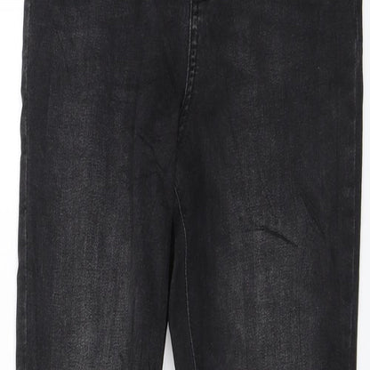 Denim & Co. Womens Black  Denim Skinny Jeans Size 10 L28 in