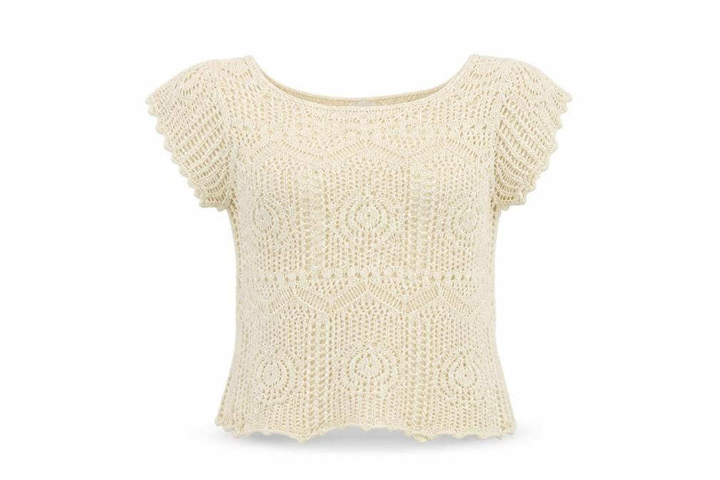 Womens UK Size M H&M Ivory Basic Blouse