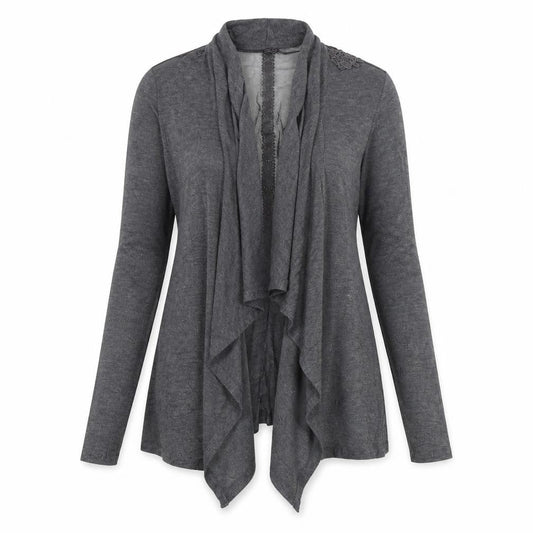 Womens UK Size S Preworn Grey Cardigan Jumper